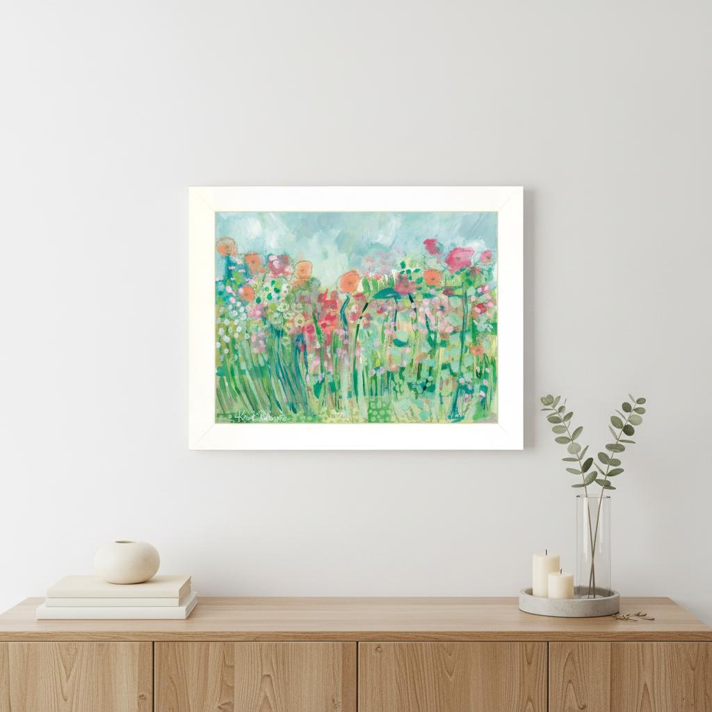 Growing Things I White Framed Print Wall Art - Home Decor
