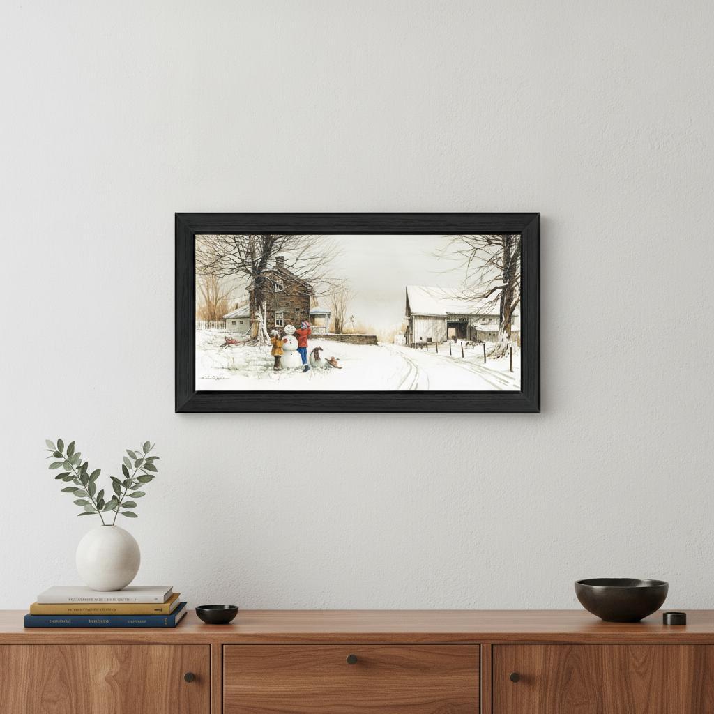 In the Meadow 4 Black Framed Print Wall Art - Home Decor