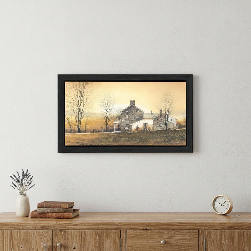 Rising Early 1 Black Framed Print Wall Art - Home Decor