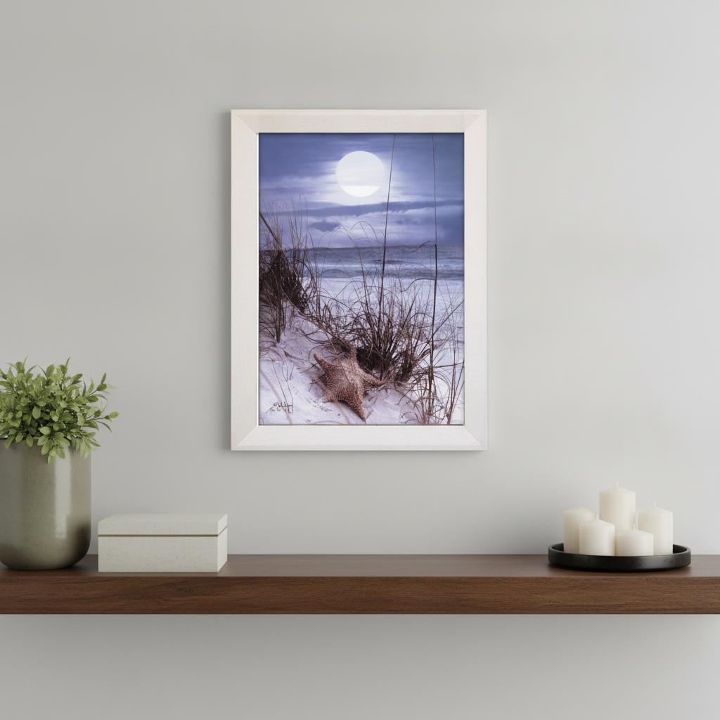 The Seashore White Framed Print Wall Art - Home Decor