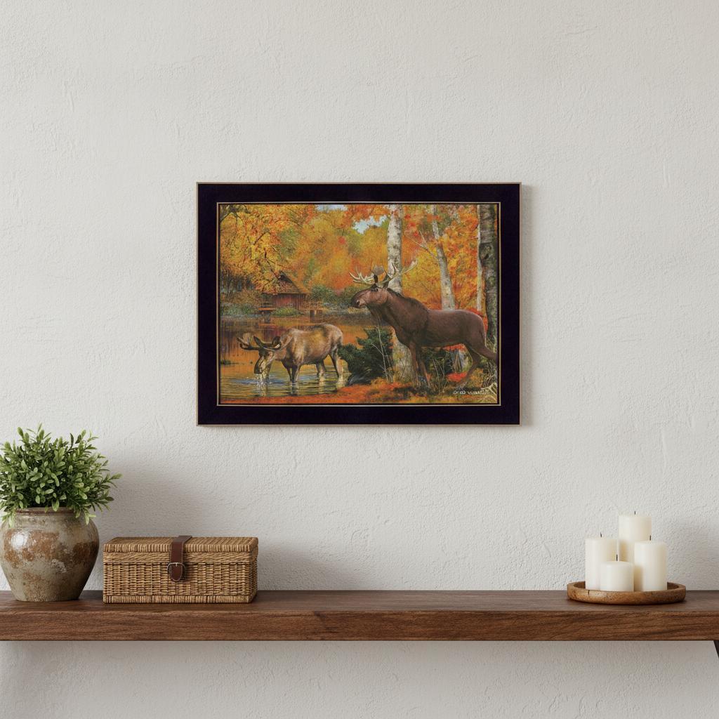Peaceful Retreat 1 Black Framed Print Wall Art - Home Decor