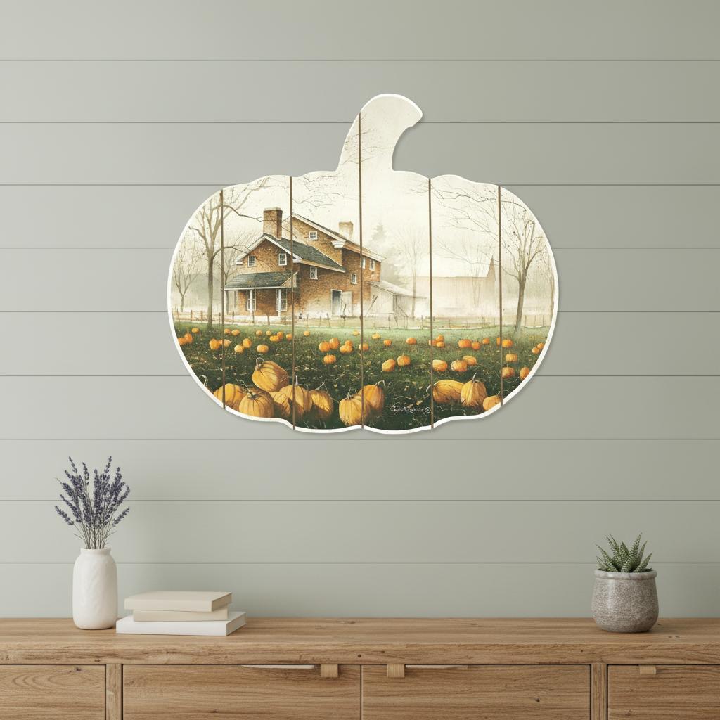 October Gray Unframed Print Wall Art - Home Decor