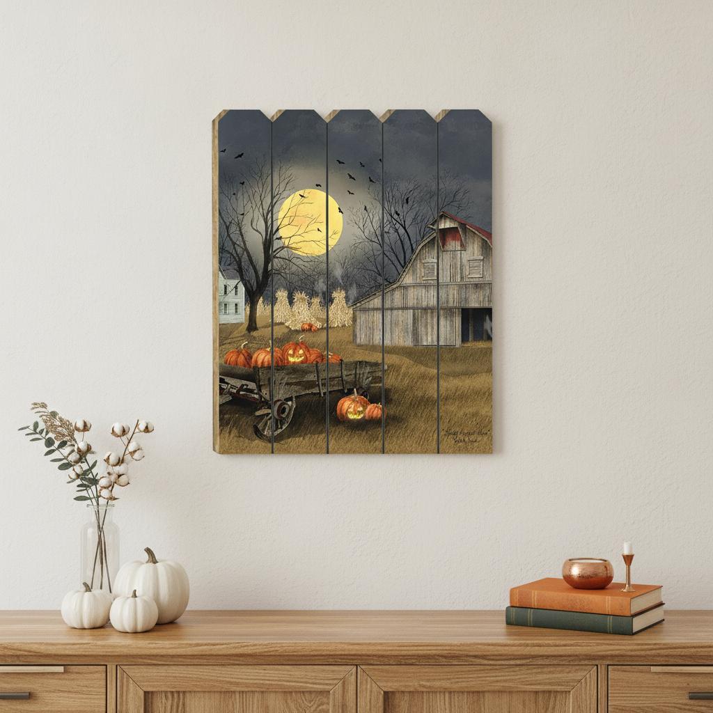 Spooky Harvest Moon 1 Unframed Print Kitchen Wall Art - Home Decor