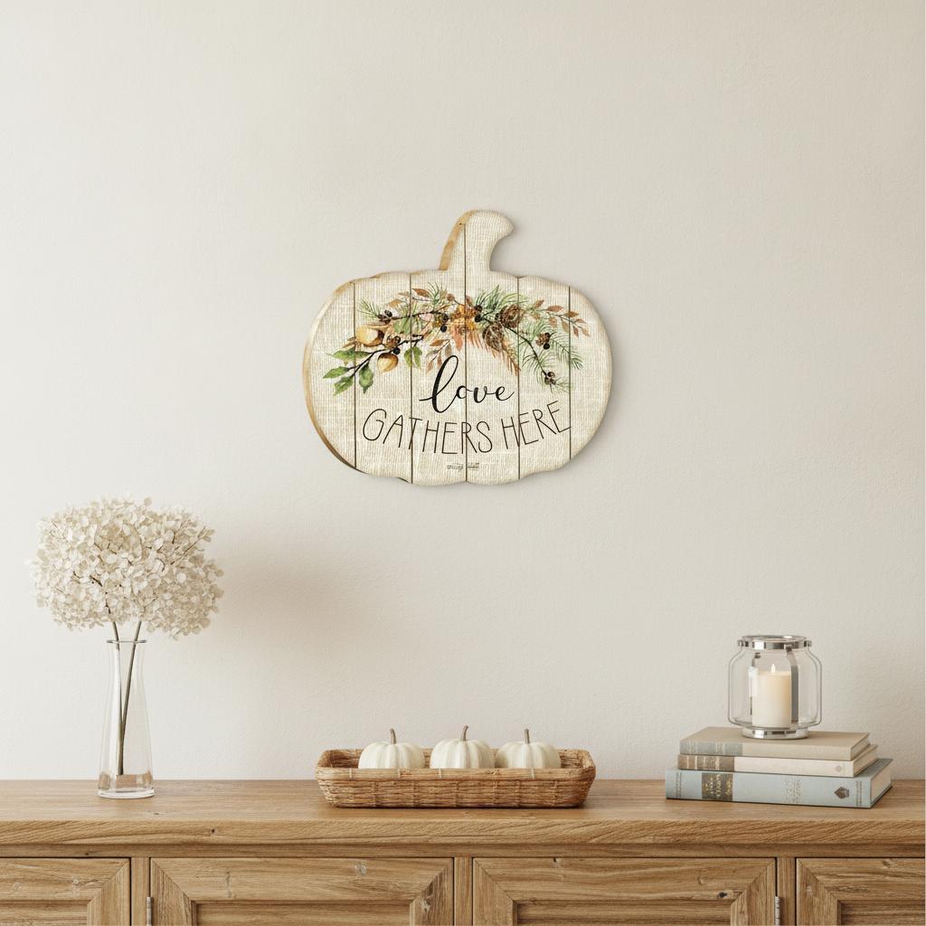 Love Gathers Here Unframed Print Wall Art - Home Decor