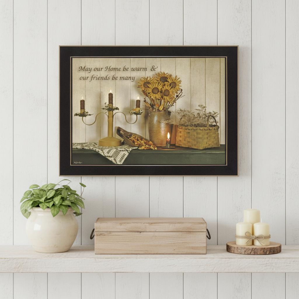 Our Home 1 Black Framed Print Wall Art - Home Decor