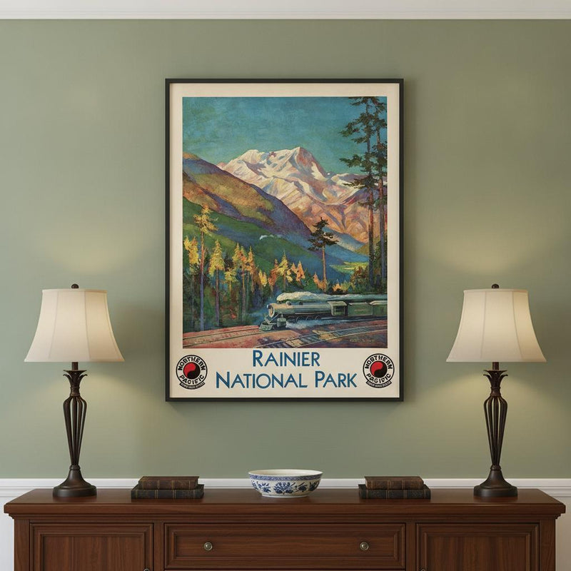 24" X 32" Rainier National Park C1920S Vintage Travel Poster Wall Art - Home Decor