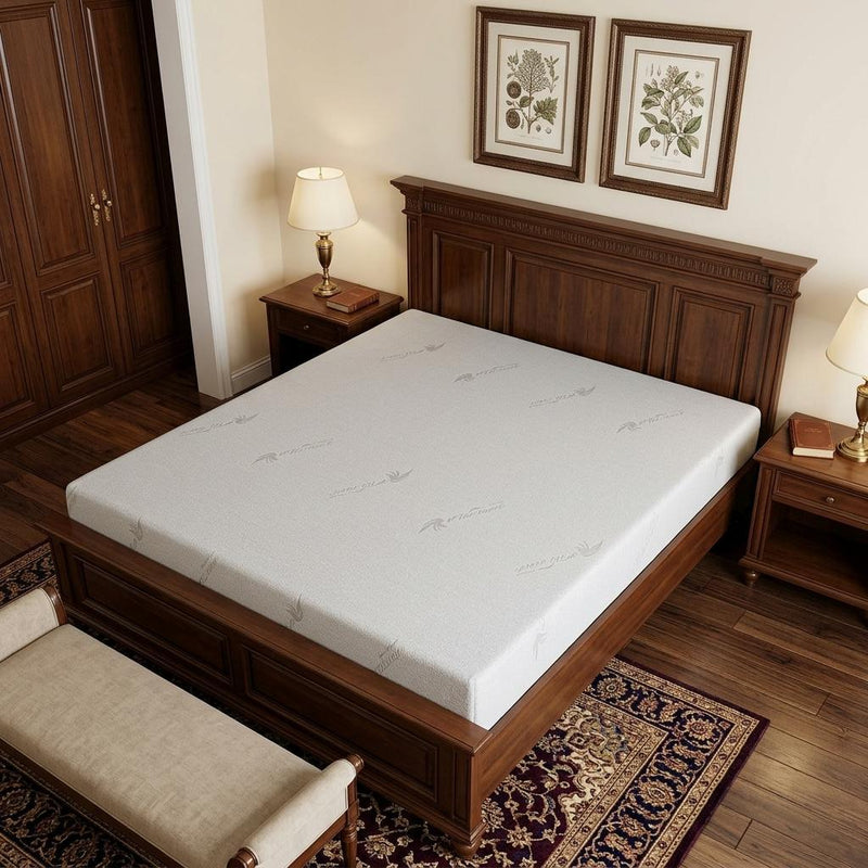 6" Queen Aloe Vera Infused Medium Memory Foam Mattress - Bed & Bath