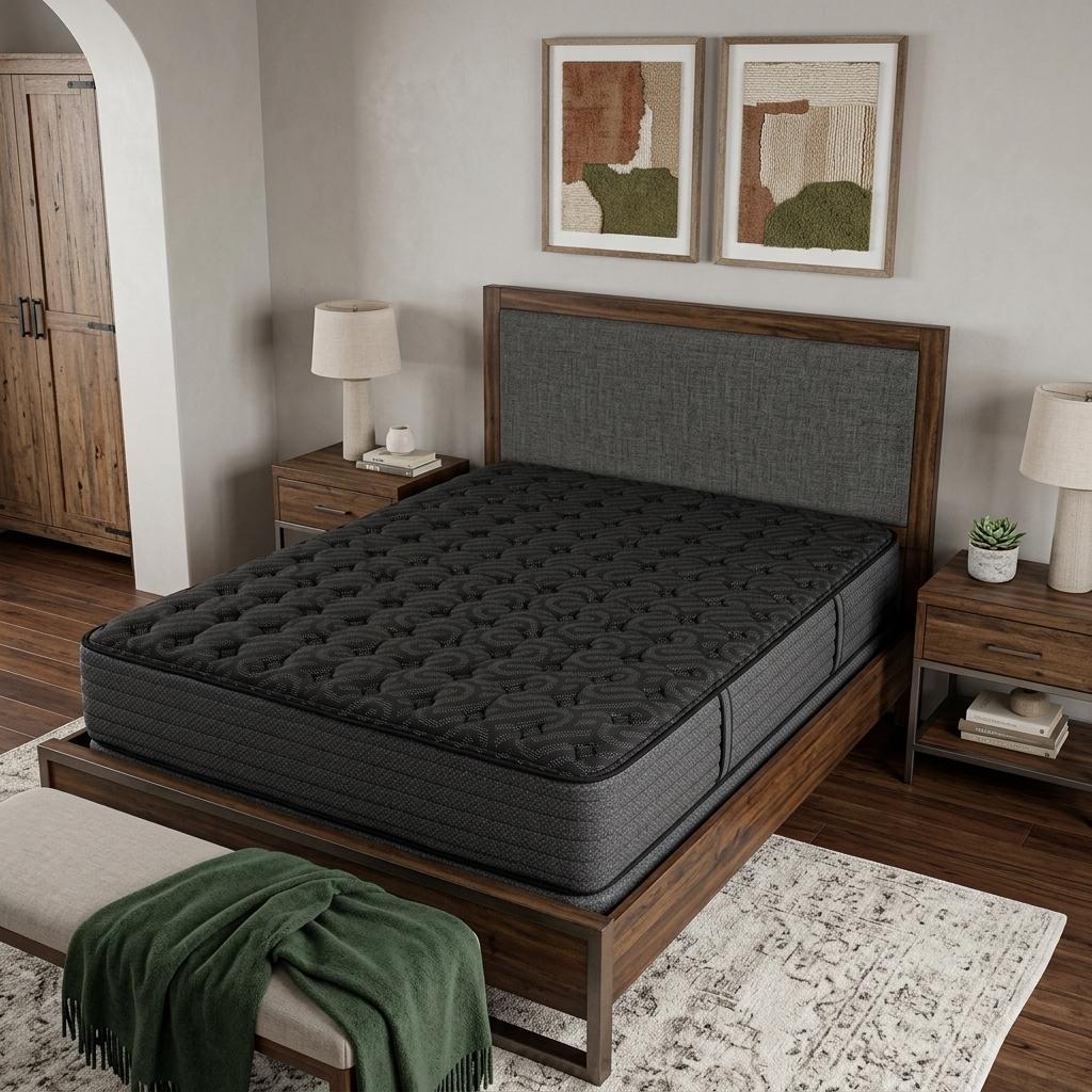 13" Copper Infused California King Gel Memory Foam Medium Hybrid Mattress - Bed & Bath