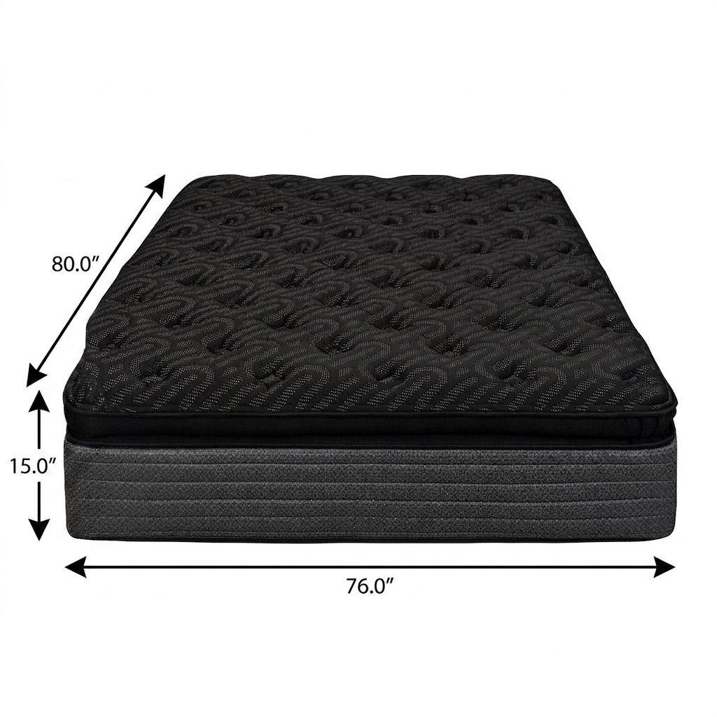 15" Copper Infused King Gel Memory Foam Ultra plush Hybrid Mattress - Bed & Bath