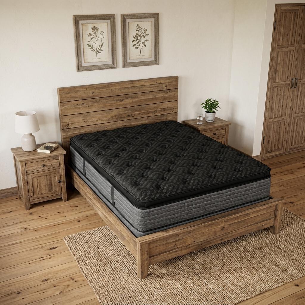15" Copper Infused California King Gel Memory Foam Ultra plush Hybrid Mattress - Bed & Bath