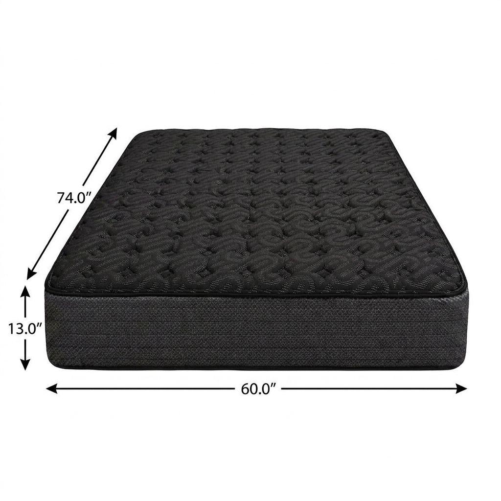 13" Copper Infused Short Queen 60 x 74 Gel Memory Foam Medium Hybrid Mattress - Bed & Bath