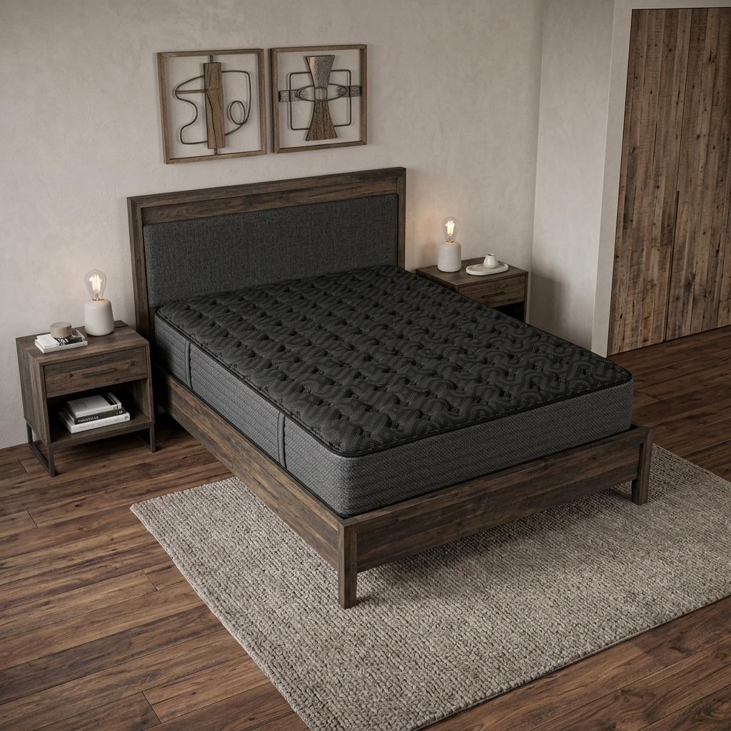 13" Copper Infused California King Gel Memory Foam Firm Hybrid Mattress - Bed & Bath