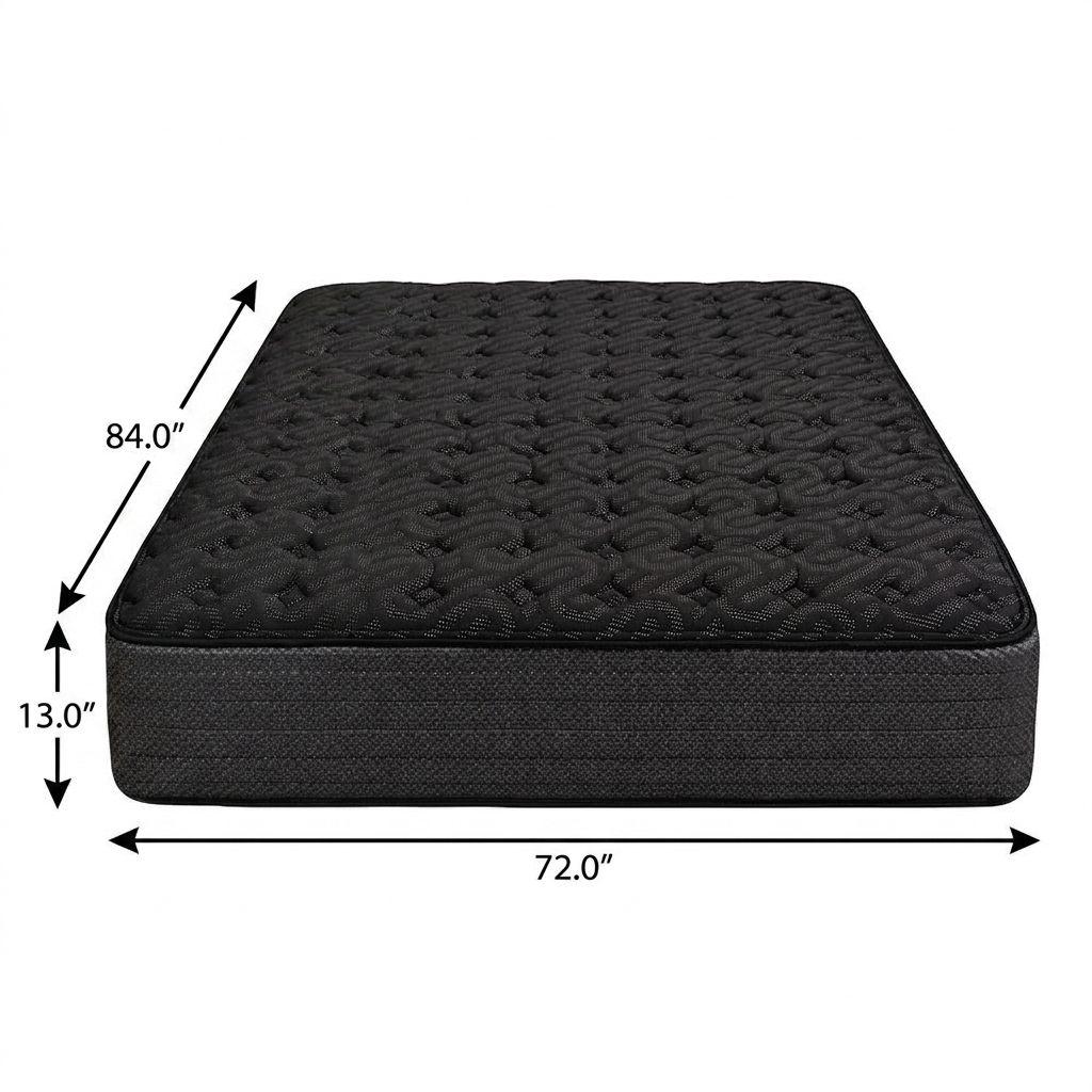 13" Copper Infused California King Gel Memory Foam Firm Hybrid Mattress - Bed & Bath