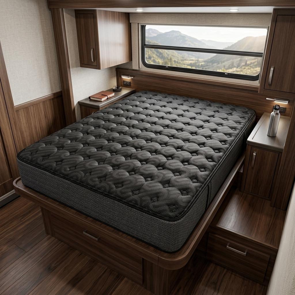 13" Copper Infused RV King 72 x 80 Gel Memory Foam Medium Hybrid Mattress - Bed & Bath