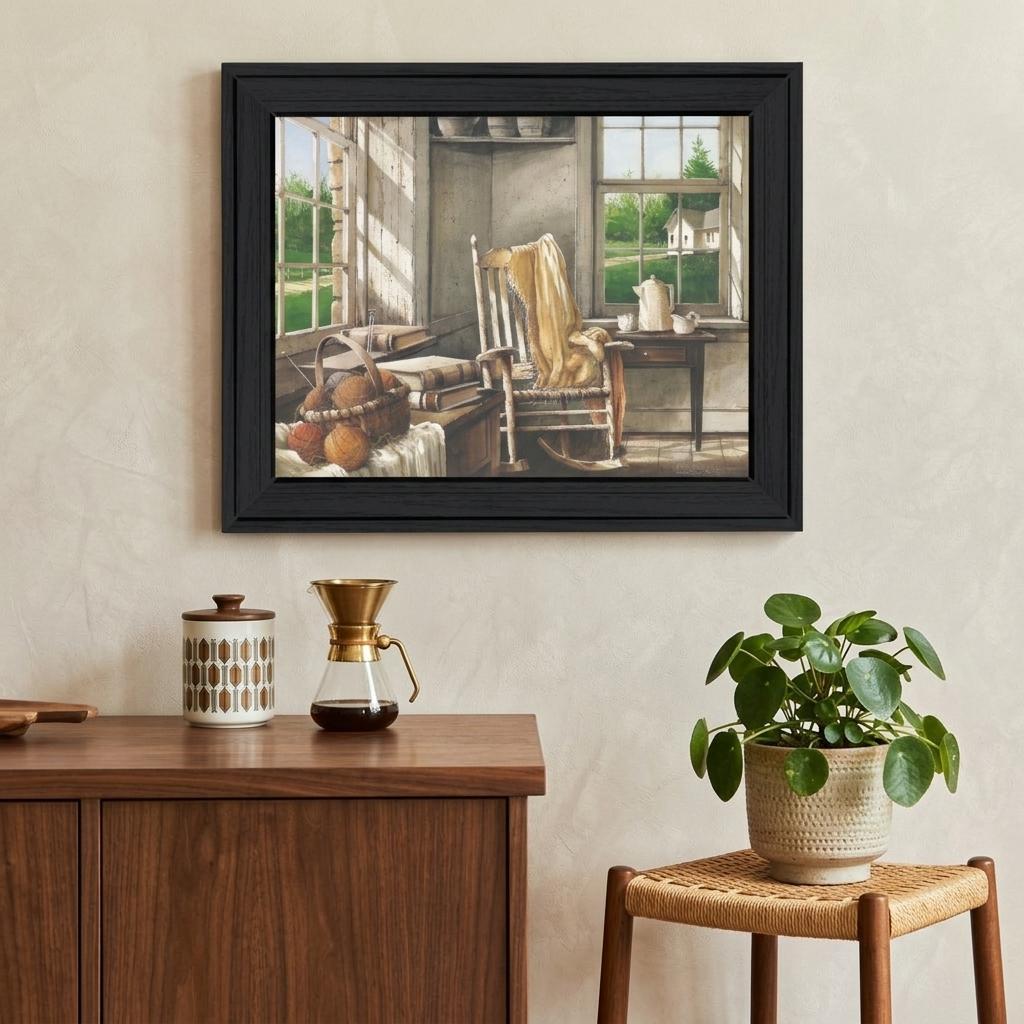 Corner Comforts Black Framed Print Wall Art - Home Decor