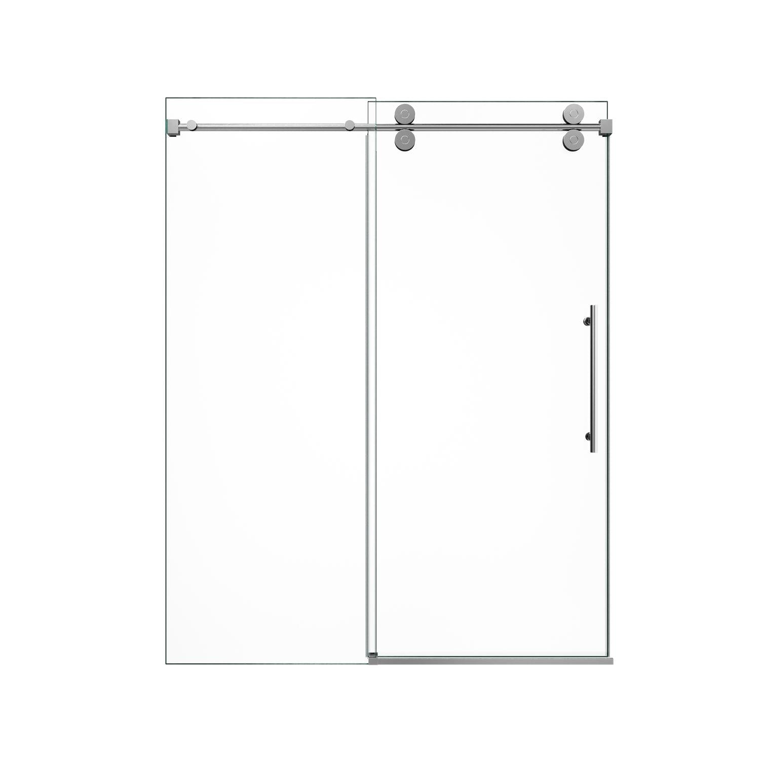 76" X 48" Tempered Glass Shower Door - Bed & Bath