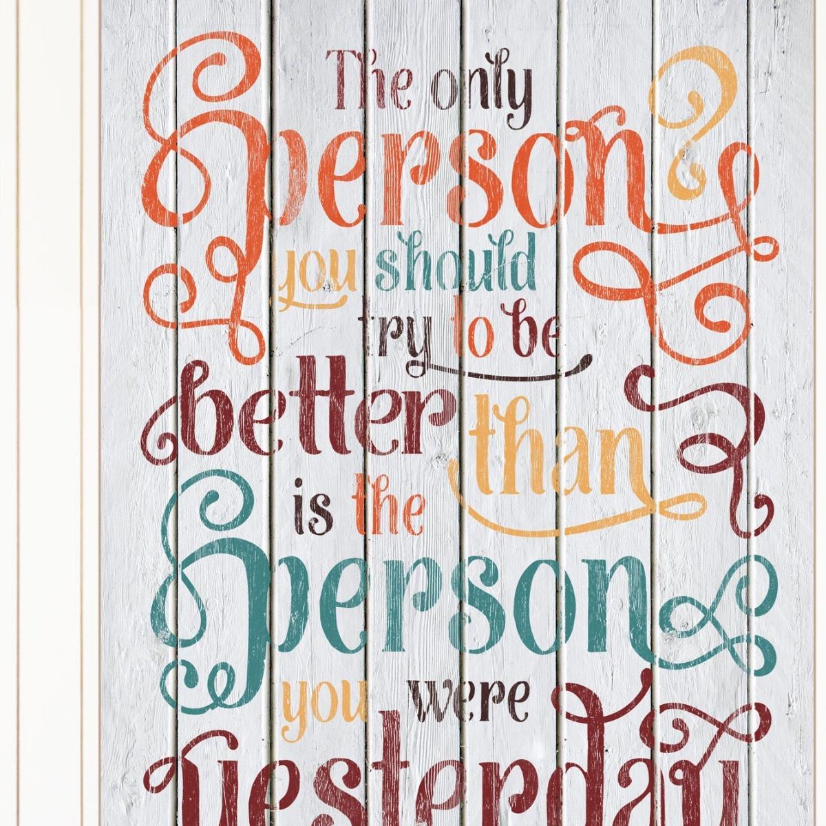 The Only Person 2 White Framed Print Wall Art - Home Decor