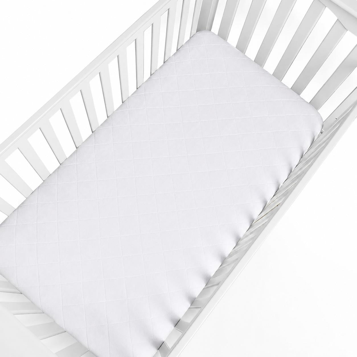 5" Deep Waterproof Bamboo Terry Cloth Crib Mattress Cover - Bed & Bath