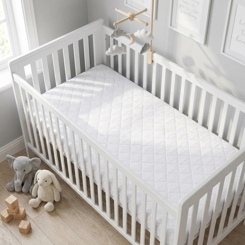 5" Deep Waterproof Bamboo Terry Cloth Crib Mattress Cover - Bed & Bath