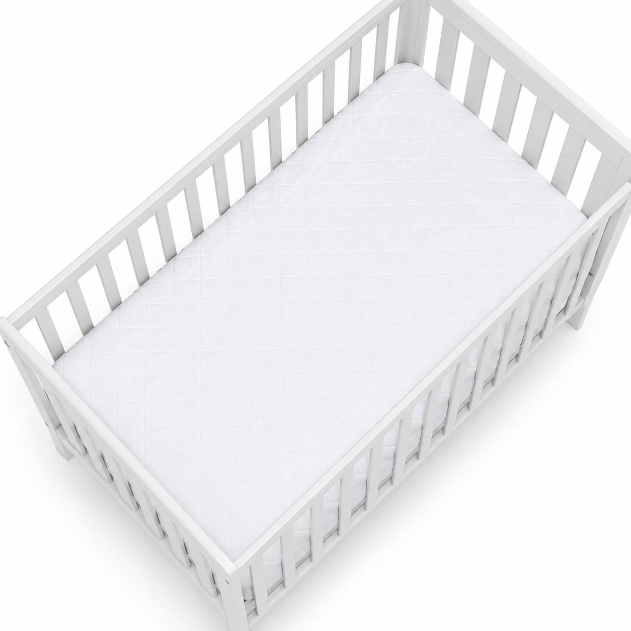 5" Deep Waterproof Bamboo Terry Cloth Crib Mattress Cover - Bed & Bath