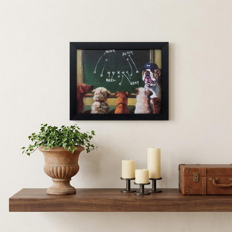 11" X 9" Black Frame Game Plan - Home Decor