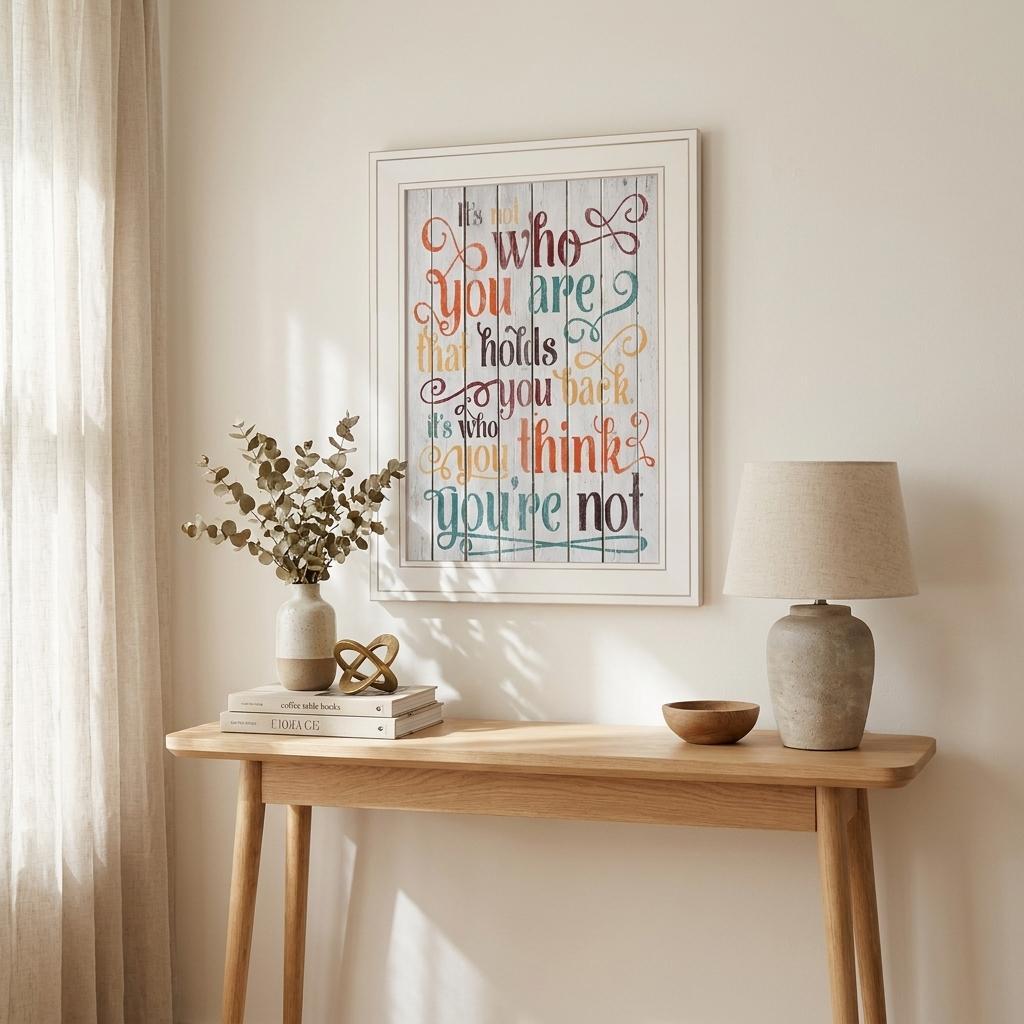 Who You Think You Are 2 White Framed Print Wall Art - Home Decor