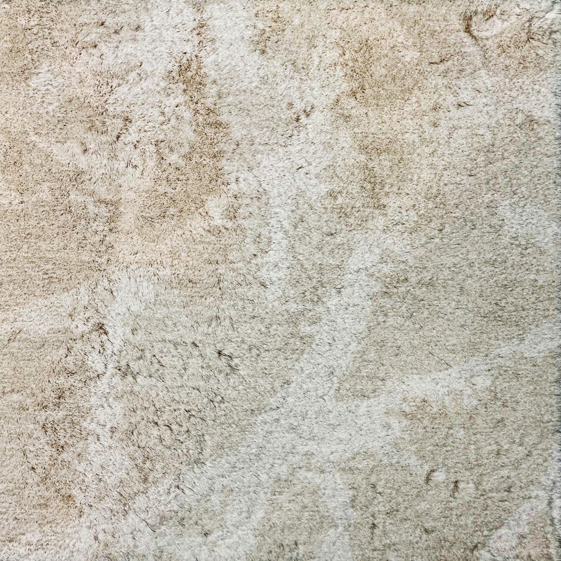 10' X 14' Beige And Ivory Geometric Shag Washable Area Rug With UV Protection - Home & Garden