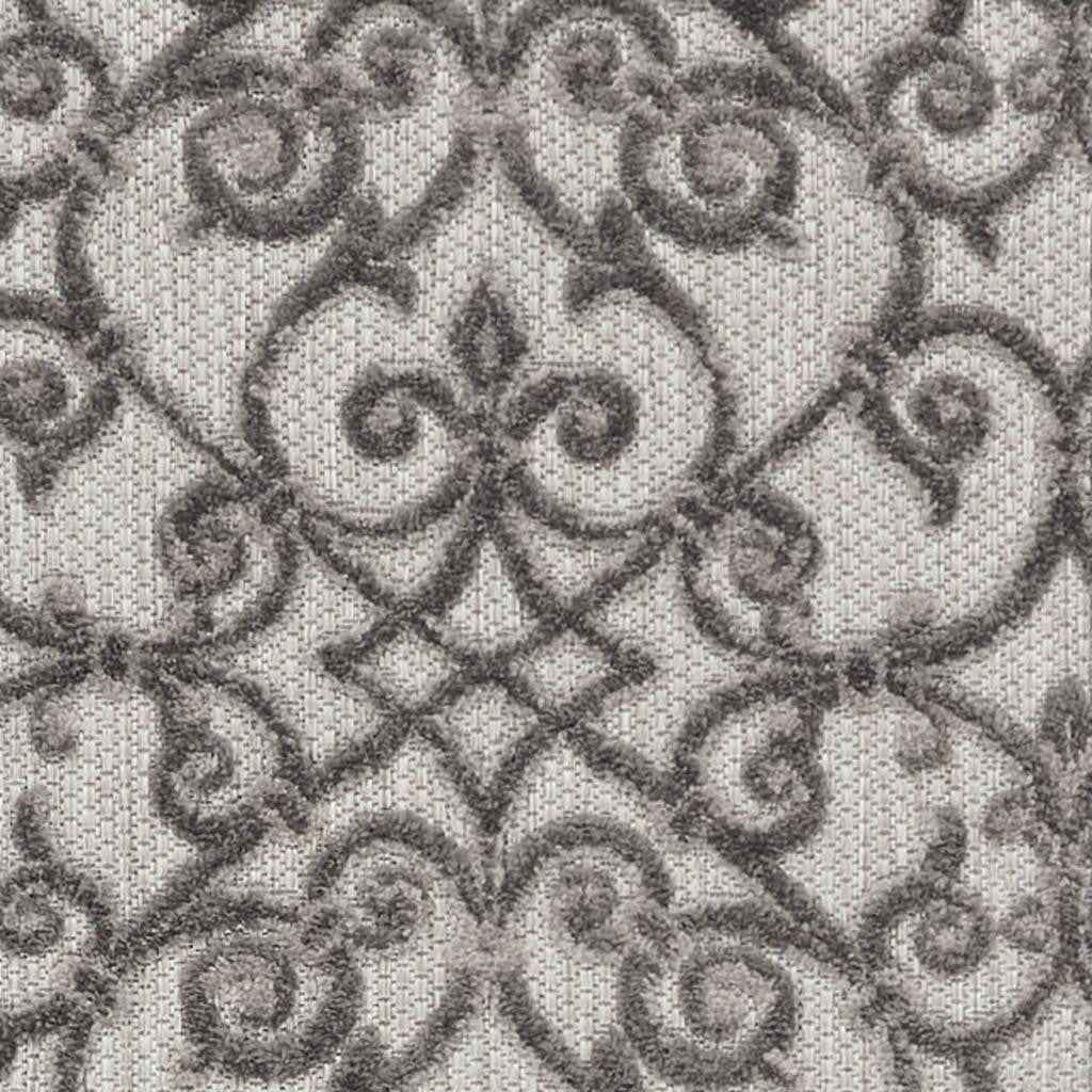 8' Gray Indoor Outdoor Area Rug