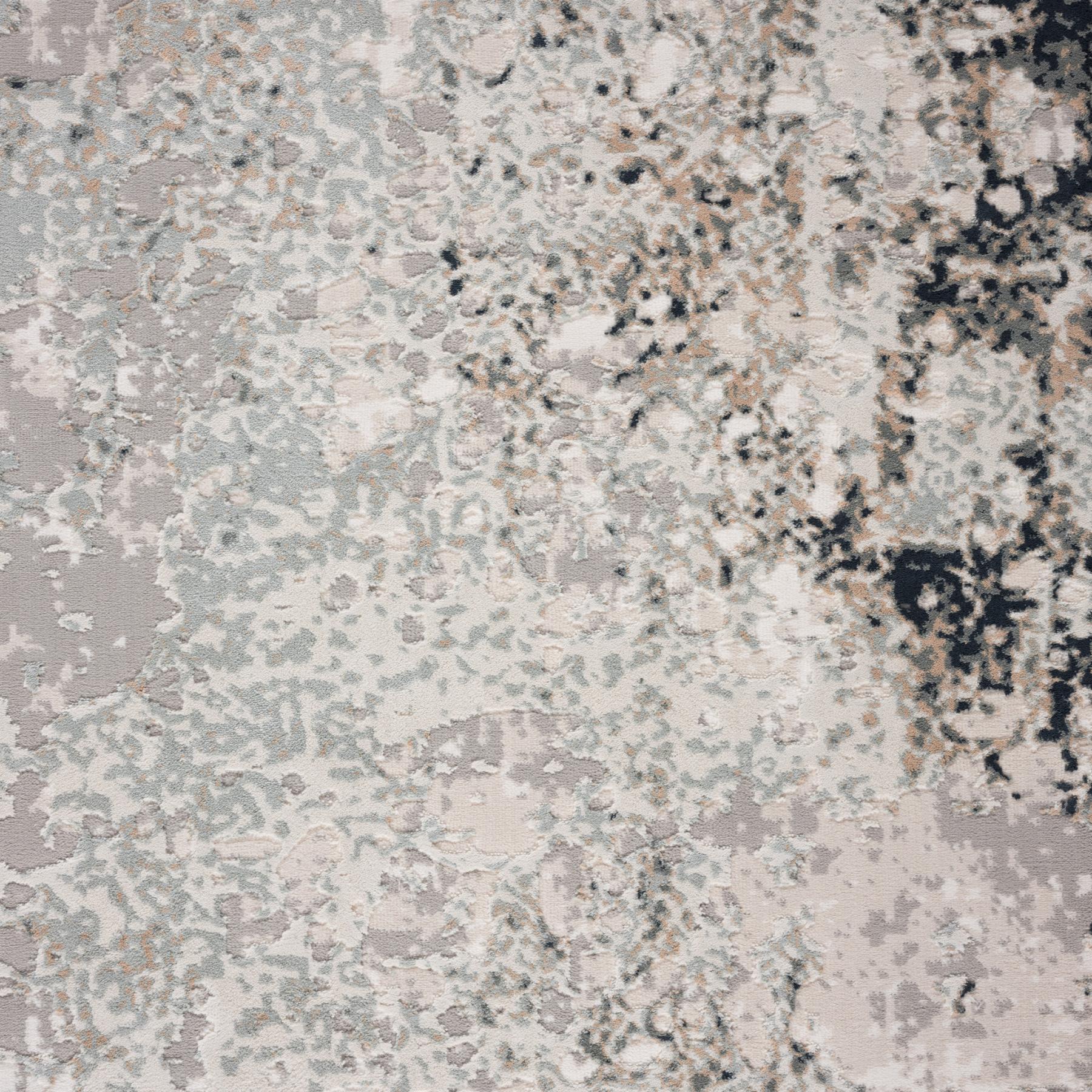 2' X 3' Gray Cream And Taupe Abstract Distressed Stain Resistant Area Rug - Home & Garden