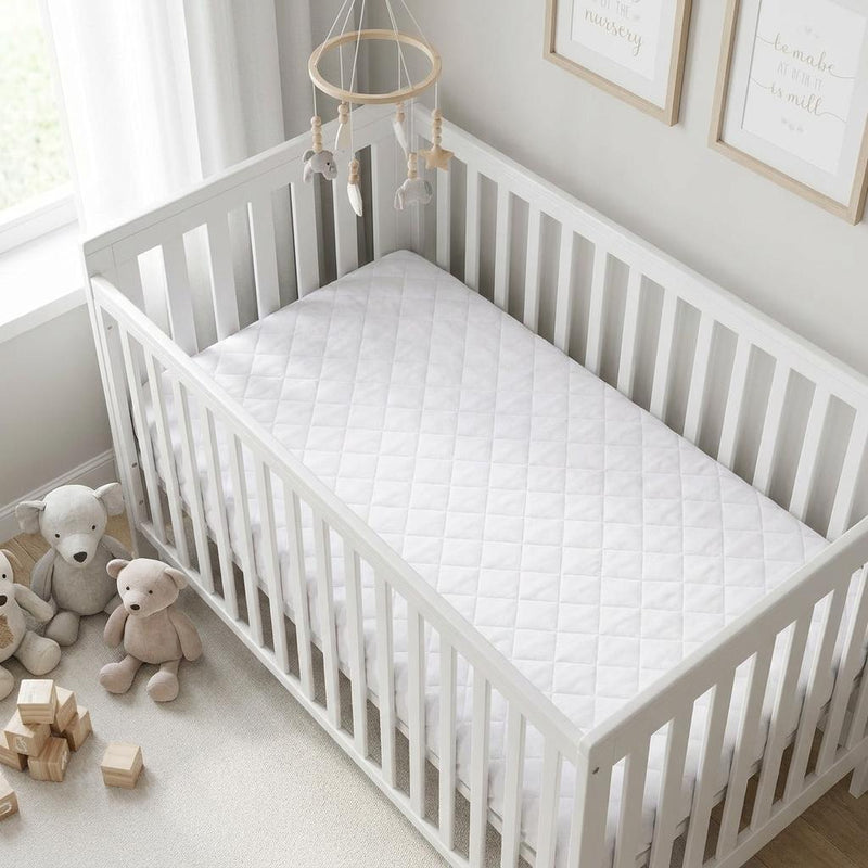 9" Deep Waterproof Bamboo Terry Cloth Crib Mattress Cover - Bed & Bath