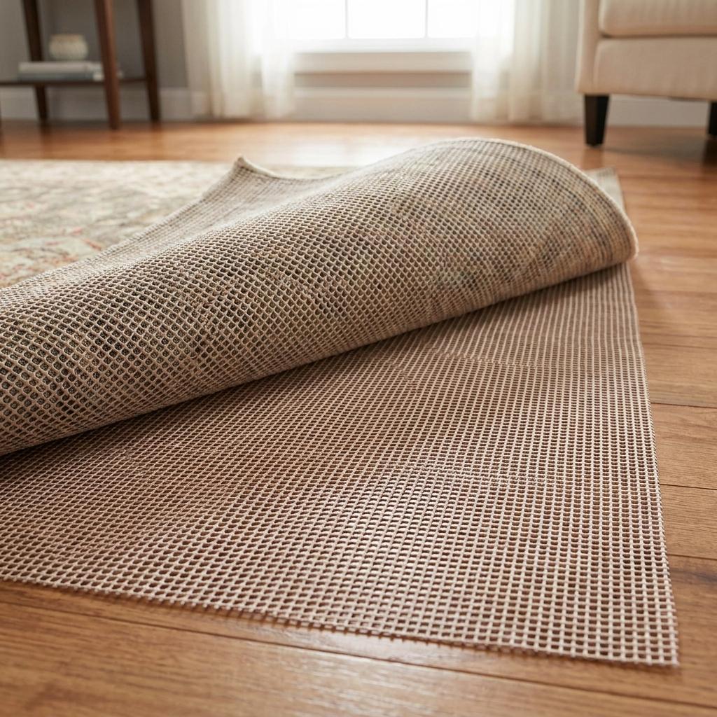 2' x 3' Brown Non Slip Indoor Outdoor Rug Pad - Home & Garden