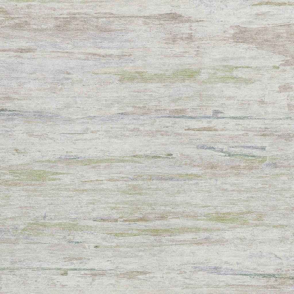 8' X 10' Ivory And Beige Abstract Washable Indoor Outdoor Area Rug