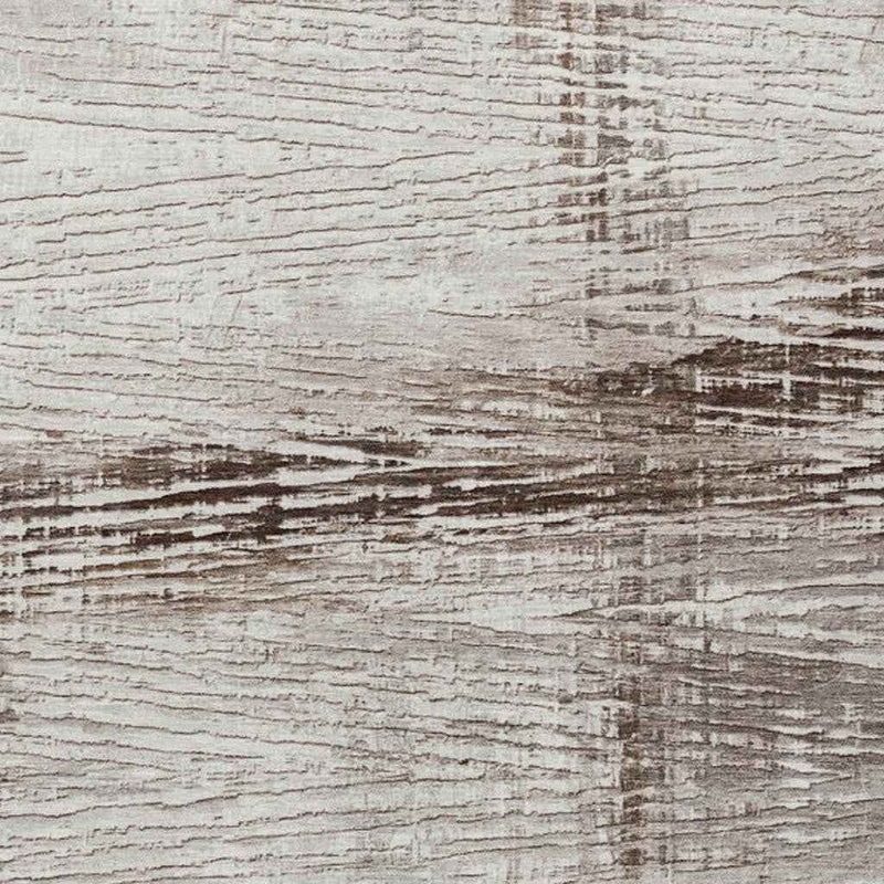 9' X 12' Taupe And Ivory Striped Washable Indoor Outdoor Area Rug