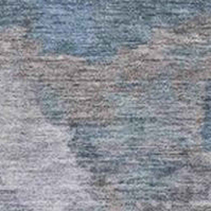 5' X 8' Denim Blue And Gray Abstract Washable Indoor Outdoor Area Rug