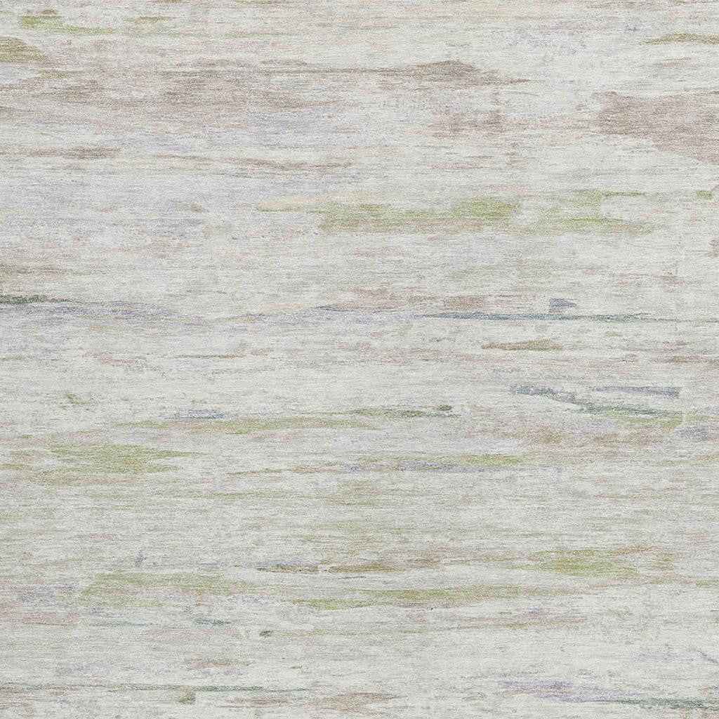 5' X 8' Ivory And Beige Abstract Washable Indoor Outdoor Area Rug