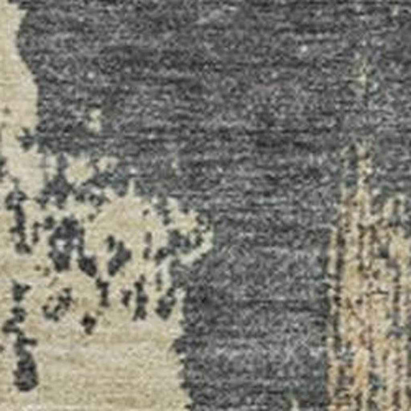 10' X 14' Rust Beige And Charcoal Abstract Washable Indoor Outdoor Area Rug