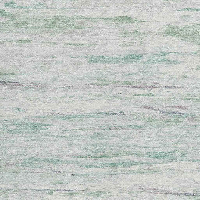 10' X 14' Artichoke Green And Ivory Abstract Washable Indoor Outdoor Area Rug