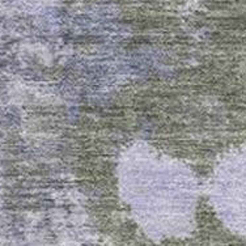 9' X 12' Lavender And Taupe Abstract Washable Indoor Outdoor Area Rug