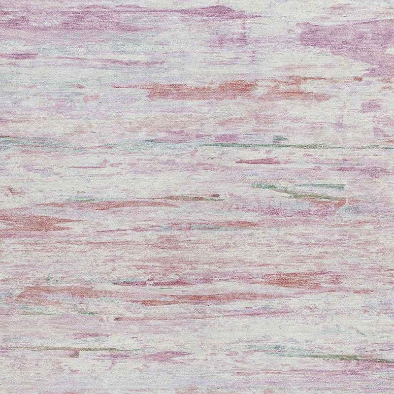 5' X 8' Blush And Ivory Abstract Washable Indoor Outdoor Area Rug