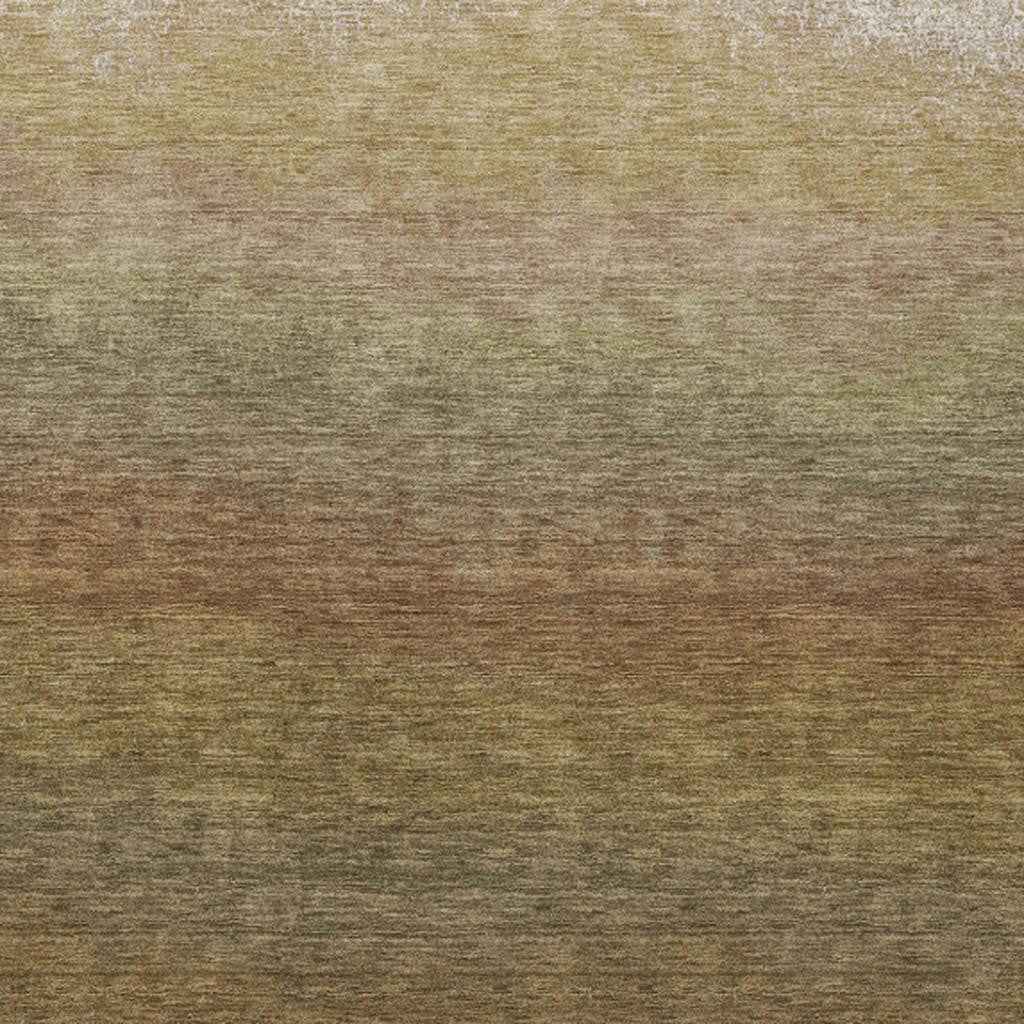 5' X 8' Taupe And Beige Ombre Washable Indoor Outdoor Area Rug