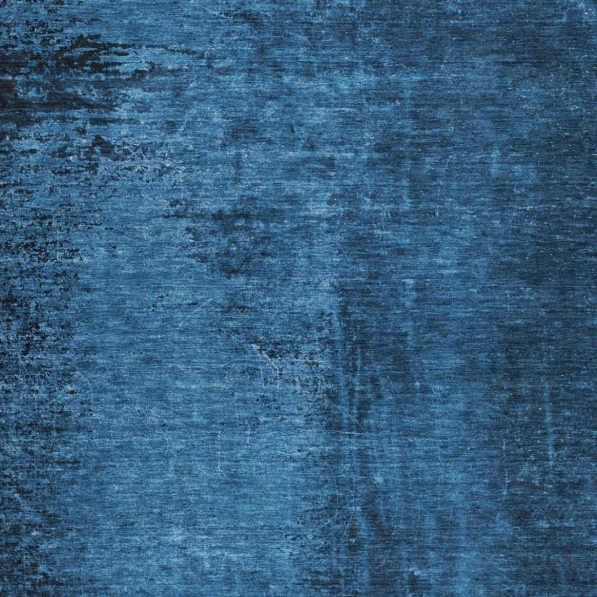 3' X 5' Navy Blue And Charcoal Abstract Shag Washable Area Rug With UV Protection - Home & Garden