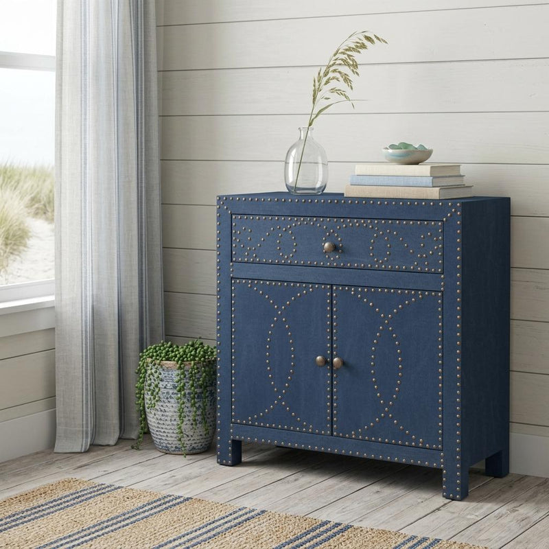 28" Blue Wood Server - Kitchen & Dining