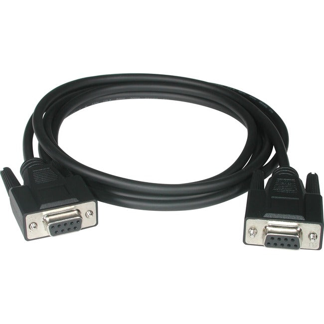 C2G 15ft DB9 F/F Null Modem Cable - Black - GreatEagleInc