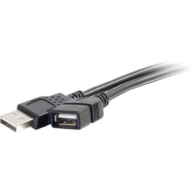 C2G 2m USB Extension Cable - USB 2.0 A to A - Male to Female - 6ft Black - GreatEagleInc