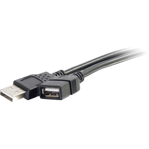 C2G 2m USB Extension Cable - USB 2.0 A to A - Male to Female - 6ft Black - Computers & Electronics