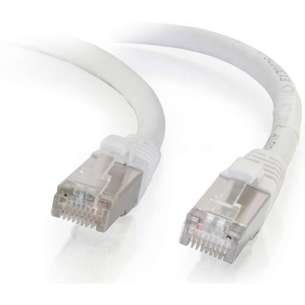 C2G 7ft Cat6 Snagless Shielded (STP) Network Patch Cable - White Default Title