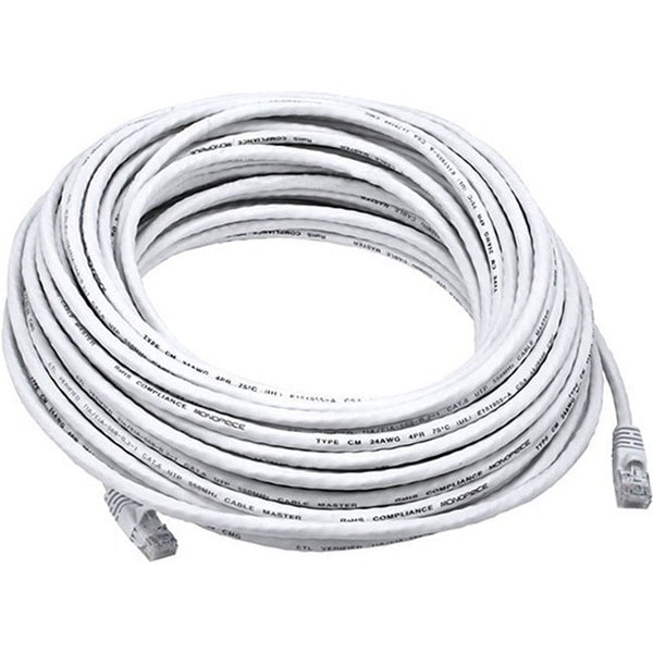 Monoprice Cat6 24AWG UTP Ethernet Network Patch Cable, 75ft White - GreatEagleInc