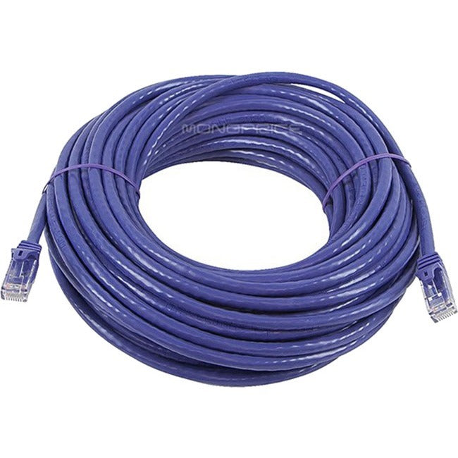 Monoprice FLEXboot Series Cat6 24AWG UTP Ethernet Network Patch Cable, 50ft Purple Default Title