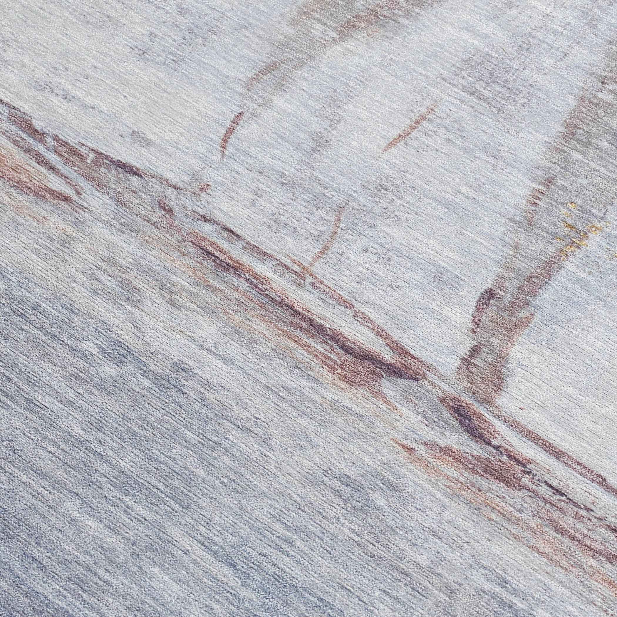 8' X 10' Blue And Gold Nautical Washable Indoor Outdoor Area Rug