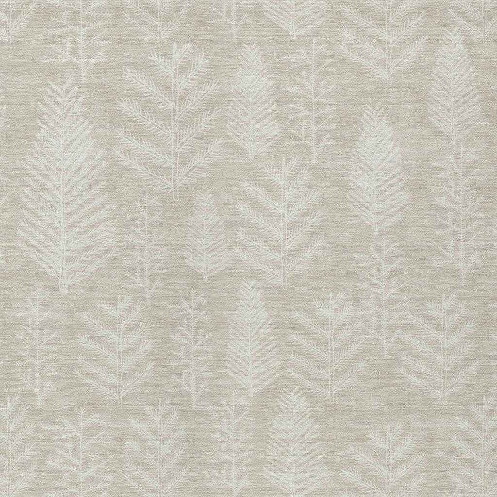 10' X 14' Beige And Ivory Botanical Leaves Washable Indoor Outdoor Area Rug